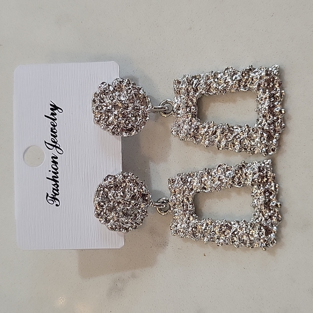 Silver earrings